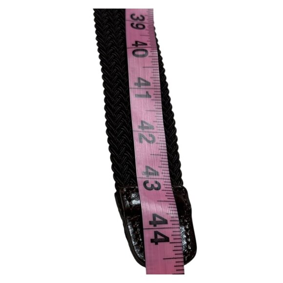 Lands’ End Men’s Chocolate Brown Woven Braid Elastic Belt Size Large 36-38 - Picture 10 of 10